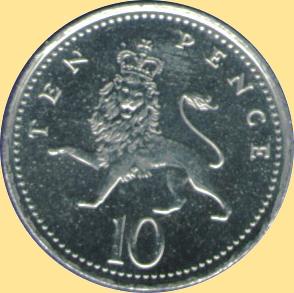 10 Pence 2001 (Rückseite)