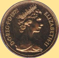 1 Penny 1971-1981 (Vorderseite)