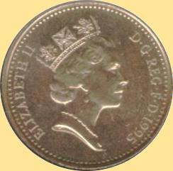 1 Penny 1985-1997 (Vorderseite)