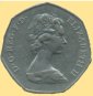 50 Pence 1973 (Vorderseite)