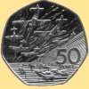 50 Pence Sondermünze "50.ter Jahrestag der Landung in der Normandie"