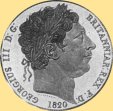 Vorderseite des 5 Pound-Sovereign von 1820