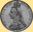 Vorderseite des 5 Pound-Sovereign von 1887